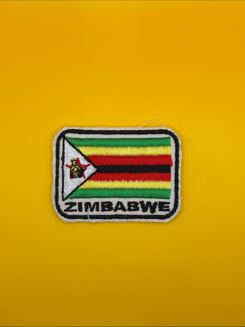 Vintage Zimbabwe 🇿🇼 Flag Sew On Patch
